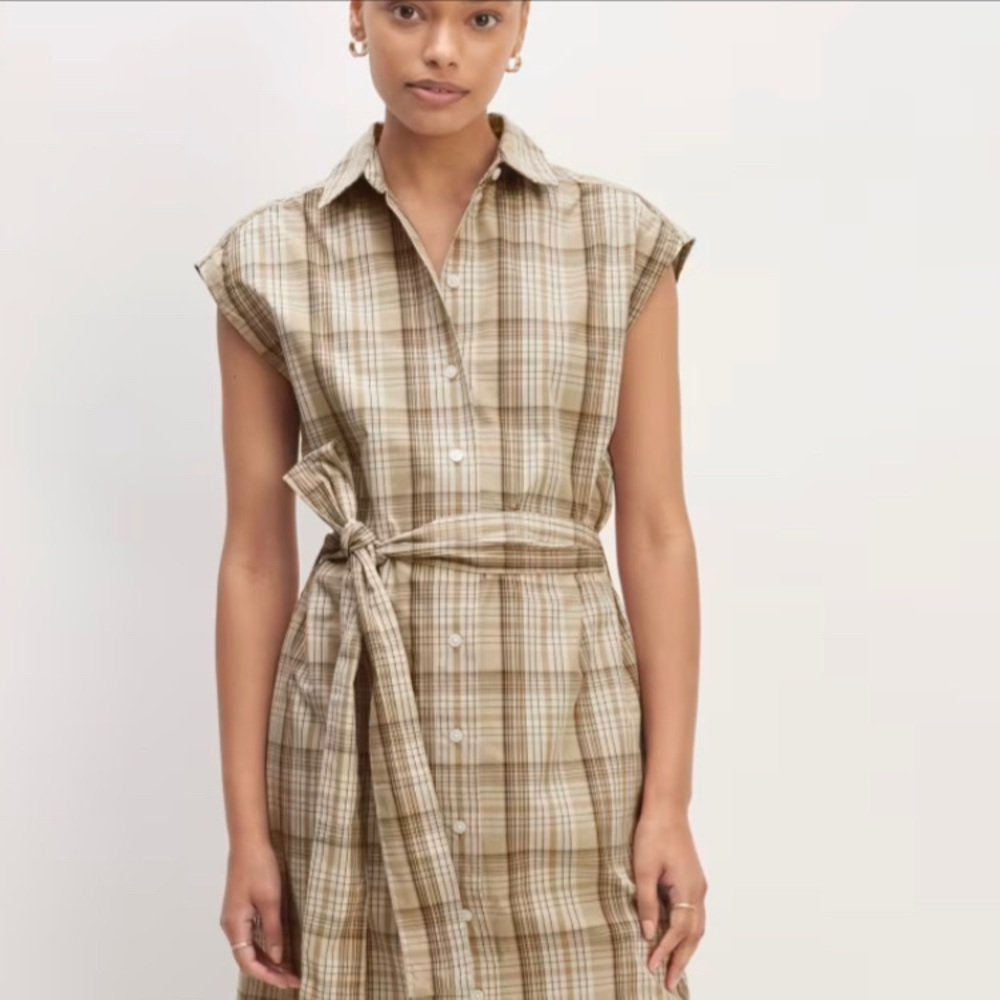 Everlane NWT Supima® Cotton Short-Sleeve Shirt Dress